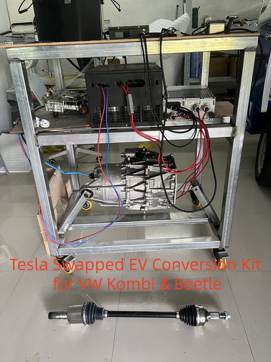 Tesla Small Drive Unit Starter Kits Turn-key Kits with Battery Pack and Mounting for VW Beetle, Kombi, Land Rover and Land Cruiser Tax Free with Shipping